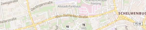 Karte Altstadt-Parkhaus Freising