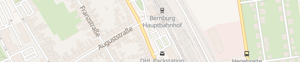Karte Bahnhof Bernburg