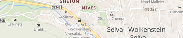 Karte Boutique Hotel Nives  Wolkenstein in Gröden