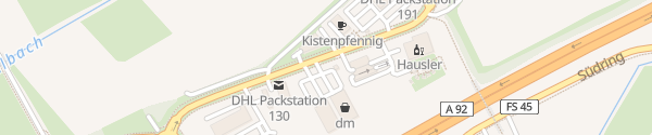 Karte dm-drogerie markt Erdinger Straße Freising