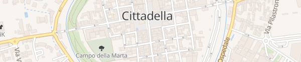 Karte Via Guiseppe Garibaldi Cittadella Padua