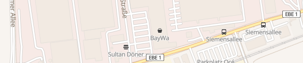 Karte BayWa Bau & Garten Poing