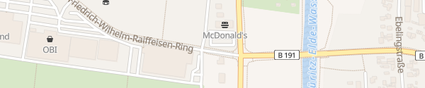Karte McDonald's Parchim