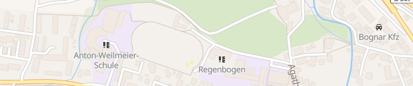 Karte Kindergarten Regenbogen Hausham
