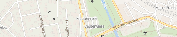 Karte Parkplatz Kräuterwiese Amberg