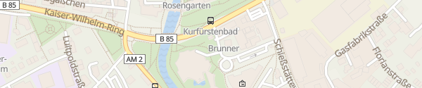 Karte Kurfürstenbad Amberg