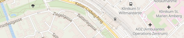 Karte Altstadtgarage am Bahnhof Amberg