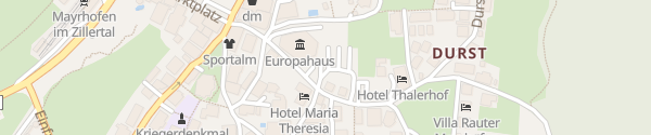 Karte Europahaus Mayrhofen