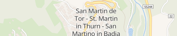 Karte Parkplatz Skilift San Martino in Badia