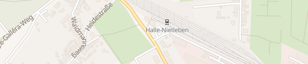 Karte Bahnhof Halle-Nietleben Halle (Saale)