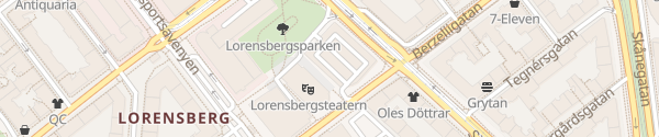 Karte Lorensberg P-hus Göteborg