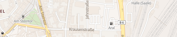 Karte REWE Krausenstraße Halle (Saale)