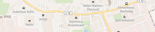 Karte BMW Autohaus Rosenkranz Elmenhorst