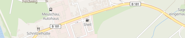 Karte Shell Tankstelle Merseburg