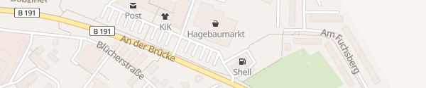 Karte Hagebaumarkt Lübz