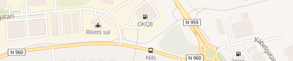 Karte OKQ8 Energigatan Kungsbacka