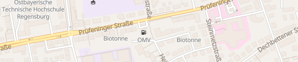 Karte OMV Tankstelle Prüfeninger Straße Regensburg