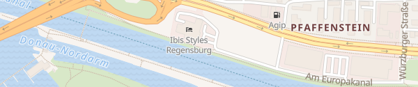 Karte Hotel Ibis Styles Regensburg