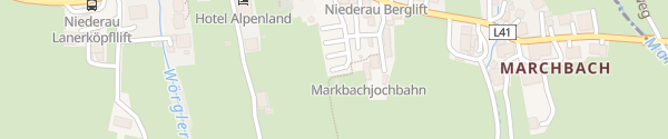 Karte Markjochbahn Niederau