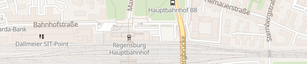 Karte Hauptbahnhof Regensburg