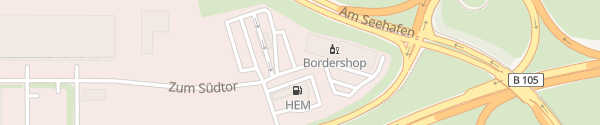 Karte BorderShop Rostock