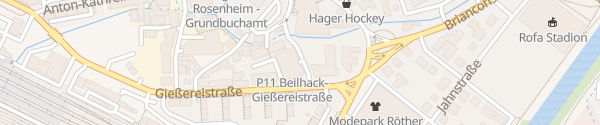 Karte Parkhaus P11 Beilhack Rosenheim