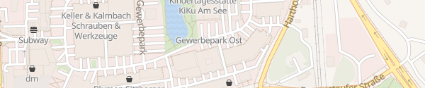 Karte Parkplatz AVL im Gewerbepark Regensburg