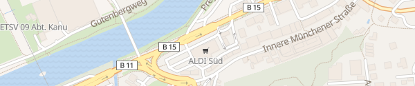 Karte ALDI Süd Wittstraße Landshut