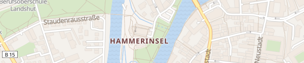 Karte Parkhaus Zentrum - Mühleninsel Landshut