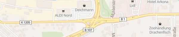 Karte Bergzower Straße Genthin