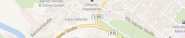 Karte REWE Oelsnitz/Vogtland