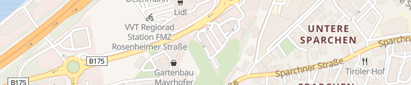 Karte McDonald's Kufstein