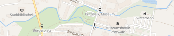 Karte Parkplatz Dömnitzinsel Pritzwalk