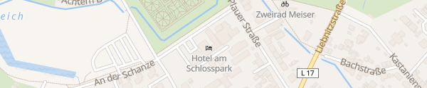 Karte Hotel am Schlosspark Güstrow