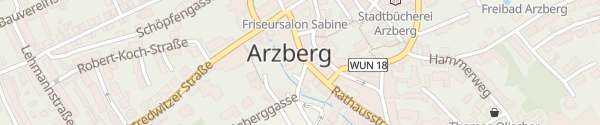 Karte Burger-Parkplatz Arzberg