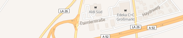 Karte ALDI Süd Essenbach