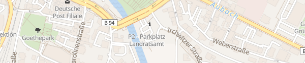 Karte Parkplatz Landratsamt Greiz