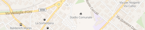 Karte Stadio Polisportivo Belluno