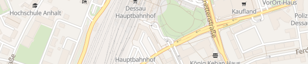 Karte Bahnhof Dessau-Roßlau