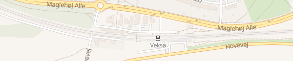 Karte Bahnhof Veksø