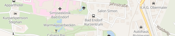 Karte E-Bike Ladesäule Chiemgau Thermen Bad Endorf