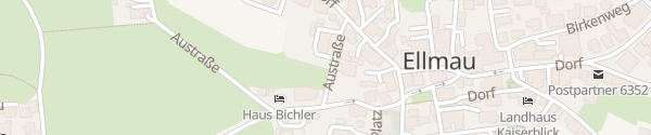 Karte Austraße Ellmau