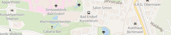 Karte Parkhaus Gesundheitswelt Chiemgau Bad Endorf