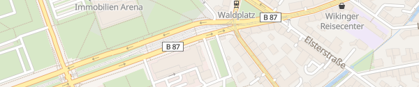 Karte Waldplatz Leipzig