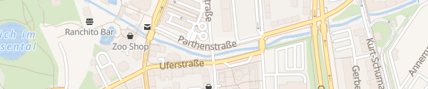 Karte Parthenstraße Leipzig
