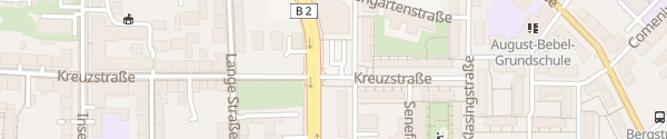 Karte REWE Kreuzstraße Leipzig