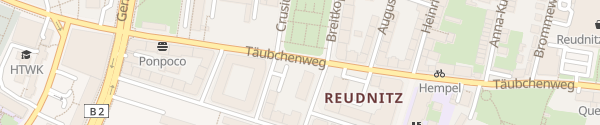 Karte Täubchenweg Leipzig