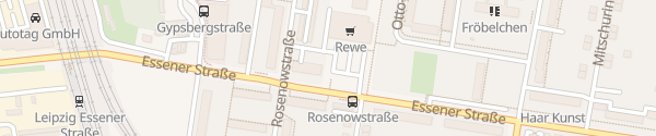 Karte REWE Rosenowstraße Leipzig