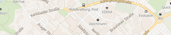 Karte Friedländer Straße Waldkraiburg