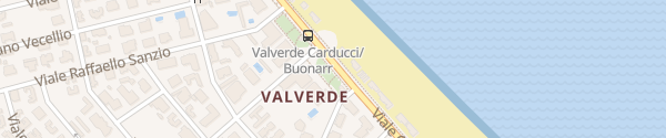 Karte Viale Giosuè Carducci Cesenatico